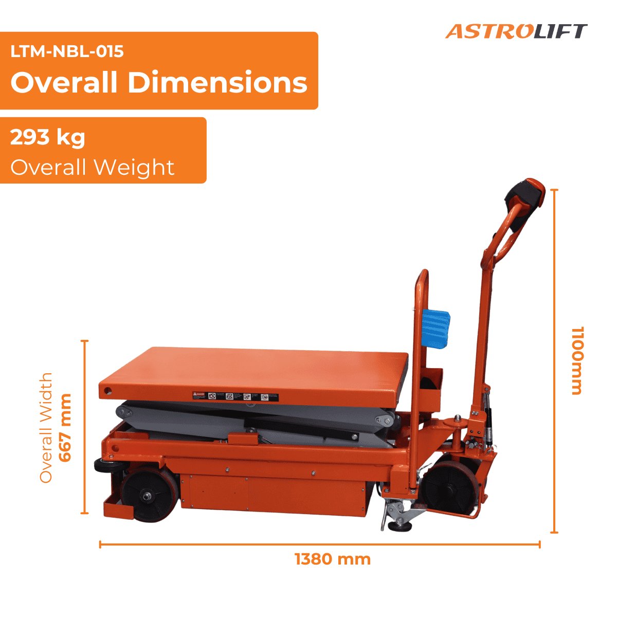 Buy Mobile Lift Trolley - Electric in Material Handling available at Astrolift NZ